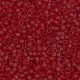 Miyuki delica kralen 11/0 - Matted transparent dark cranberry DB-1262